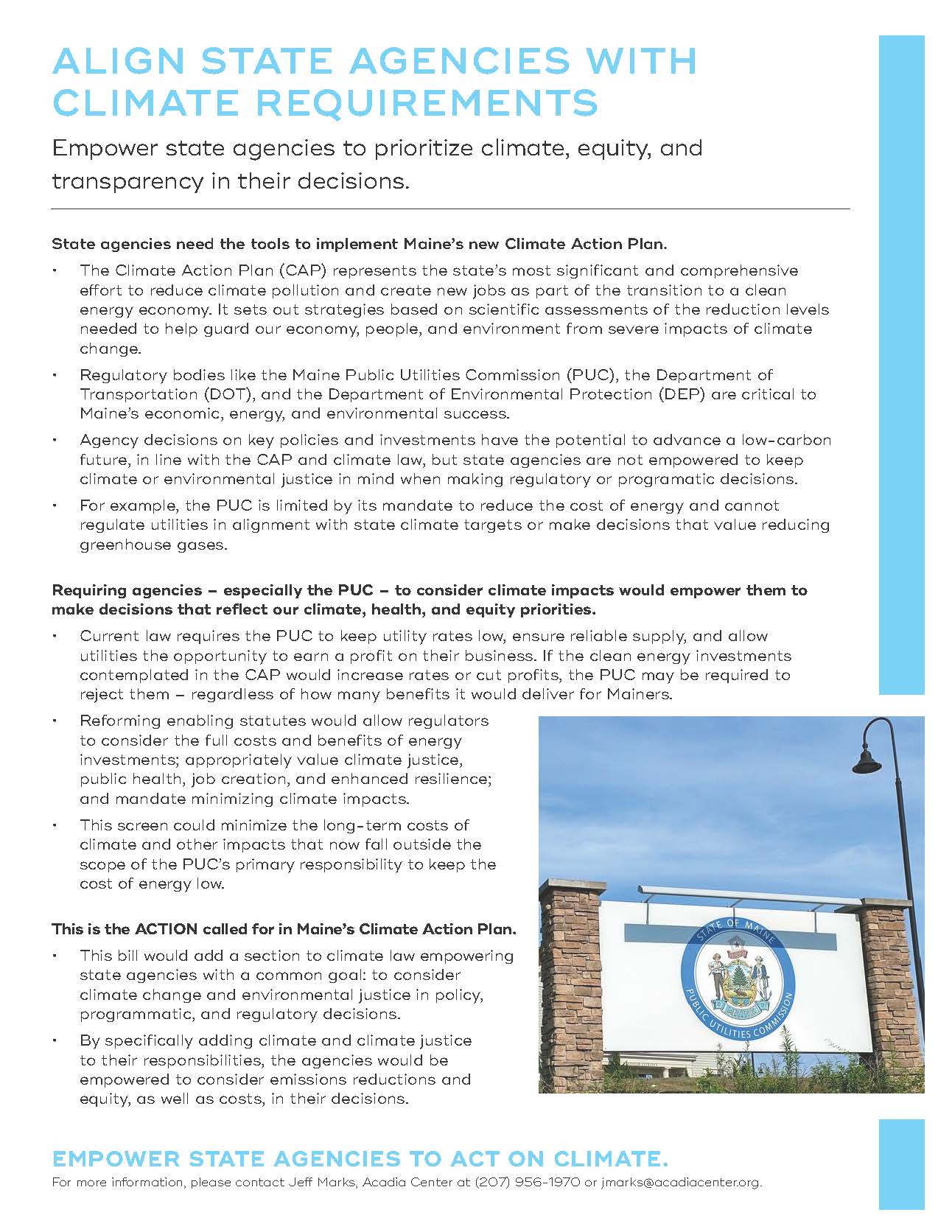 Maine Environmental Priorities Coalition 2021 Bill Regulatory Reform